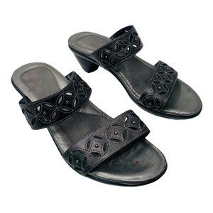 Naot Grey Heel Slide Double Strap Sandal Sz 37 6 C